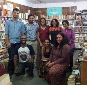 After the book reading session at Goobe's Book Republic on Church Street